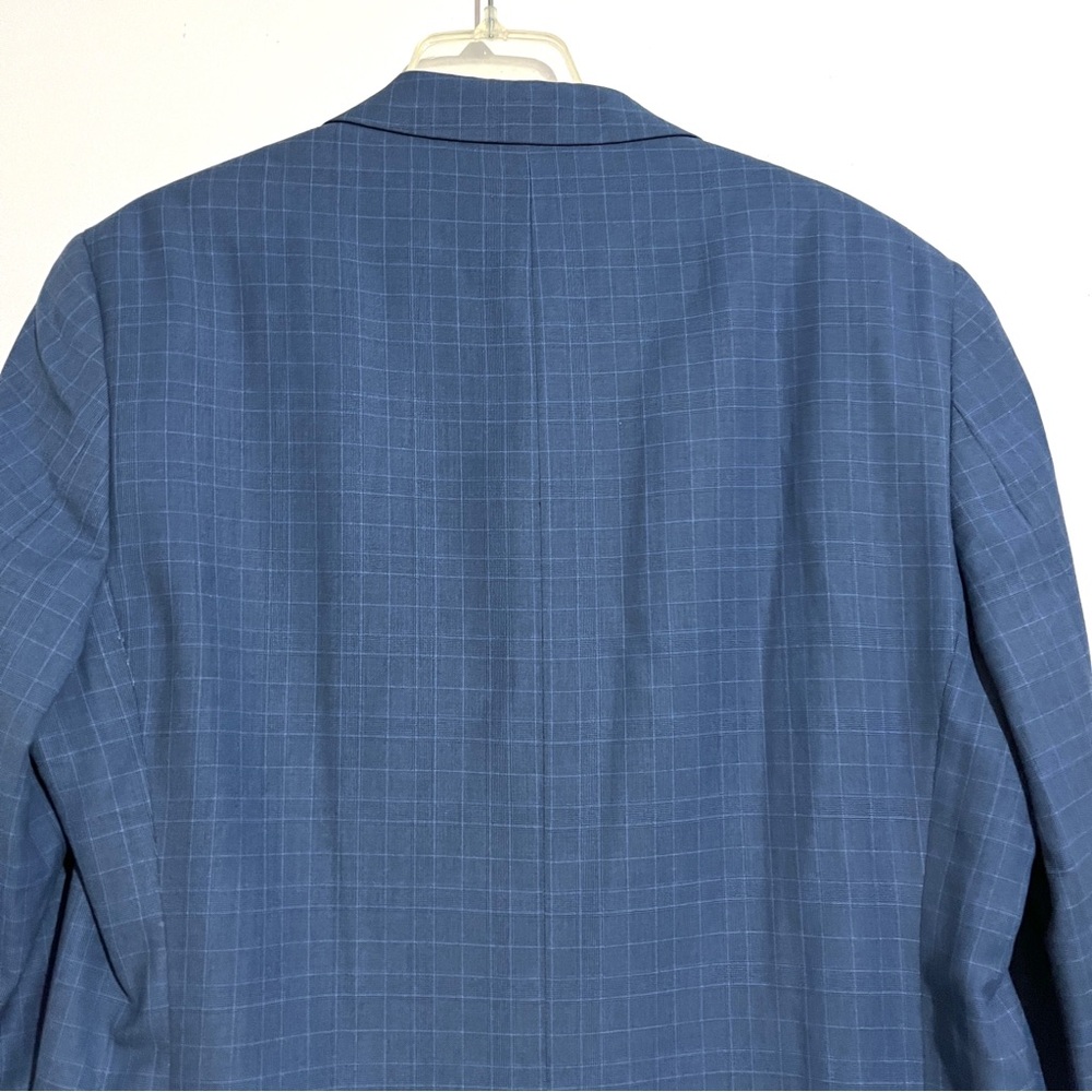 NWT Michael Kors Kevin Two-Button Blue Plaid Suit Jacket NEW - Picture 7 of 14